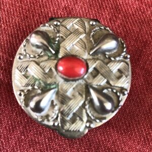 Engraved tooled pill trinket box